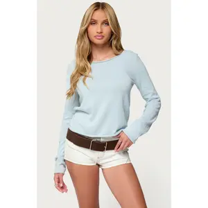 Edikted Women's Sonny Relaxed Rolled Sweater