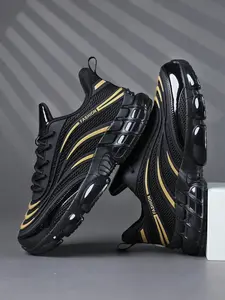 Men's Sporty Sneakers, Workout Sneakers, Athletic Training Sneaker, Fashion Thick Sole Training Shoes, Gym Sports Trainers, Breathable Mesh, All Seasons, Outdoor Sports, Streetwear, Gym Training