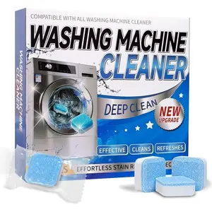 Washing Machine Cleaner Tablets-24 Packs,Deep Cleaning Tablets For HE Front Loader & Top Load Washer,Clean Inside Drum and Laundry Tub Seal-1Year
