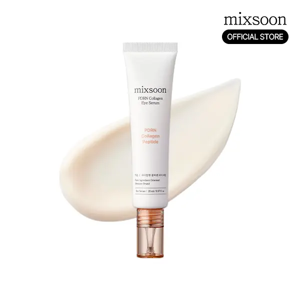 [New] PDRN Collagen Eye Serum 0.68 Fl. Oz / 20ml Under Cream for Eye Bags Peptide Hydrating Lightweight dropper Korean Glass Skin Care