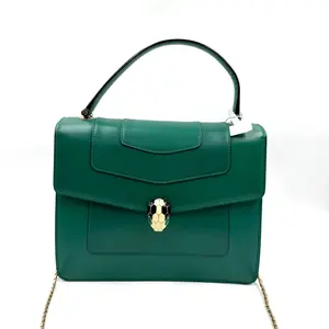 Pre-owned Bvlgari AS SHWON Clutches & Wristlets HZ 2596 Serpenti Forever Snake Head Magnetic Snap Handbag26.03.20