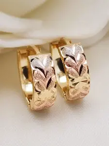 Vintage Copper Earrings for Women, Party Jewelry Gift Set, All Season Fashion Accessories, Unique Design, No Choking Hazard, Elegant Minimalist Earrings, Hoop Earring Sets