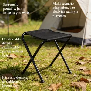 Outdoor portable handbag, folding stool, thickened and storable, lightweight chair, pen bag, small horse bag, camping stall, fishing stool