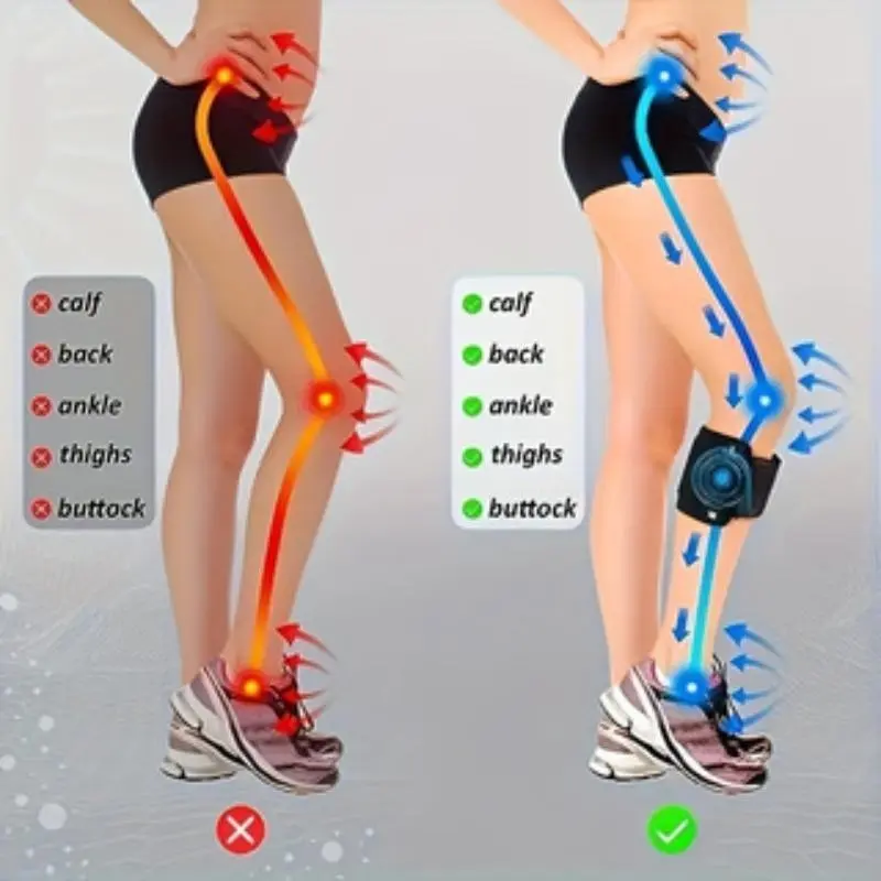 Sciatica Nerve Pain Relief Brace, Waist & Hip Knee Support, Pressure Pad Directed Compression, Unisex, 1/2 Piece, Knee Stabilizer