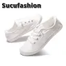 Sucufashion Lady's New Canvas Shoes Lightweight for Commuting Walking One-Piece Style No Tie Shoelaces Single Shoe Option
