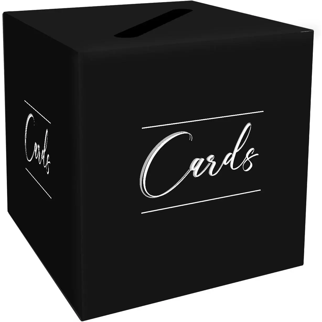Black and White Card Box Wedding Envelope  Card Box Holder for Wedding Birthday  Shower Graduation Party Raffle Box