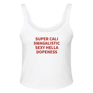 Women's Micro Ribbed Scoop Tank | SWAGALISTIC