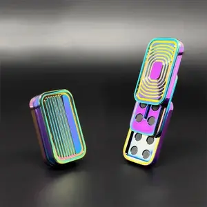 Stress-relieving metal fidget spinner, pocket-sized design, play anywhere, EDC magnetic fidget spinner, an ADHD toy to relieve anxiety. Relaxation Calming