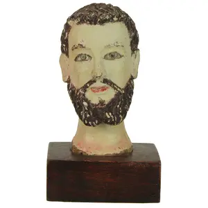 Antique Vietnamese Saint Figure Head