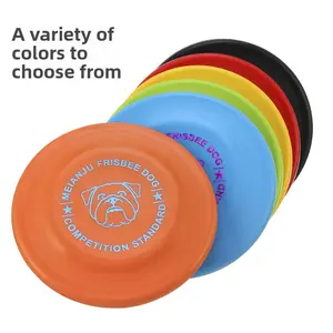Meianju Standard Competition Frisbee Durable Chew Frisbee Pet Toy Frisbee Dog Training Disc Floating Water Throwing Toy