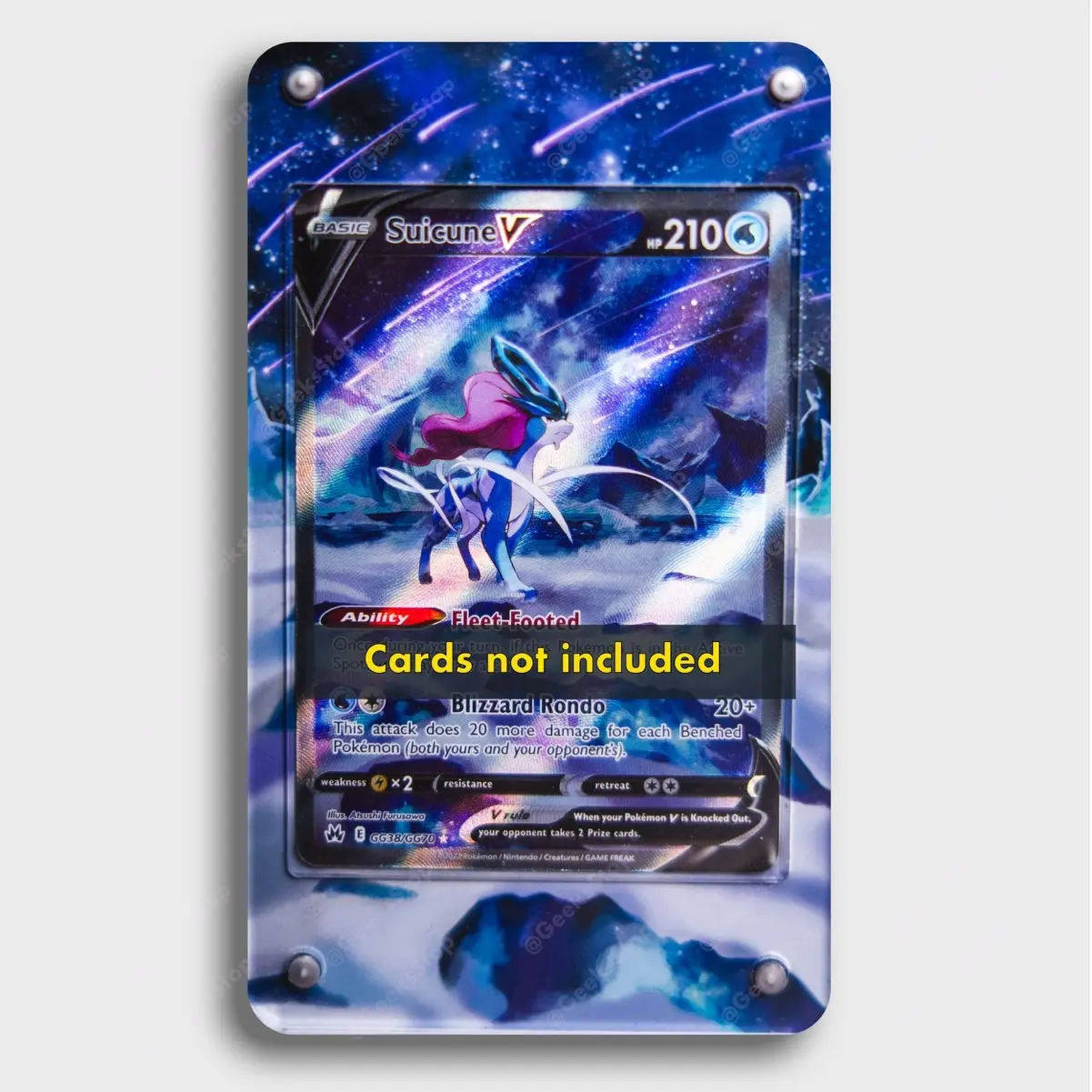 Suicune V Acrylic Extended Art Custom Card Holder
