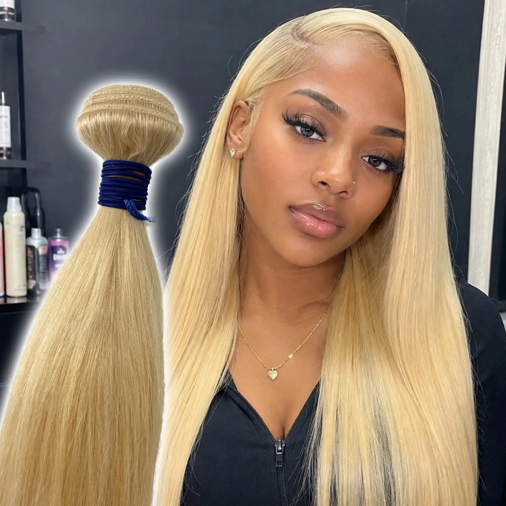 KIWI® 613 Blonde Straight Human Hair Bundles | Season Blue Bundle