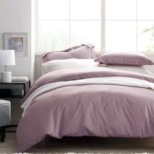 Premium Smooth Supima® Cotton Wrinkle-Free Sateen Bed Sheet Set - Wisteria