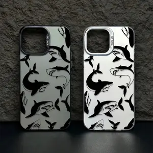 Multi Great White Shark Pattern Phone Case, Shockproof Drop-Resistant Durable, for iPhone 17/17Pro/17Air/17ProMax/16/15/14/13/12/11/16E/7/8/X/XS Pro Plus Max & Samsung Galaxy S21 S22 S23 S24 S25 S26 Plus/Ultra/FE, Ideal for Personal Use & Gifting