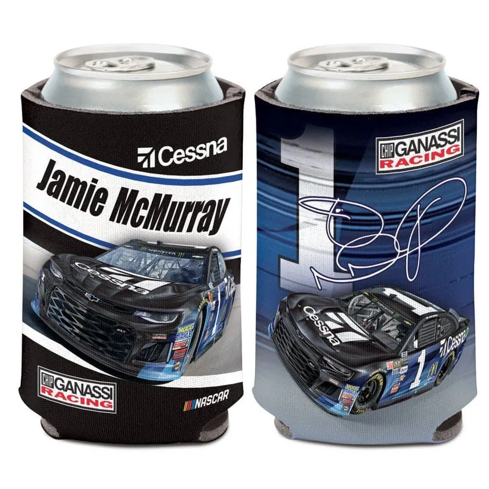 Jamie Mcmurray 2018 Cessna Can Cooler 12 Oz. Nascar Koozie