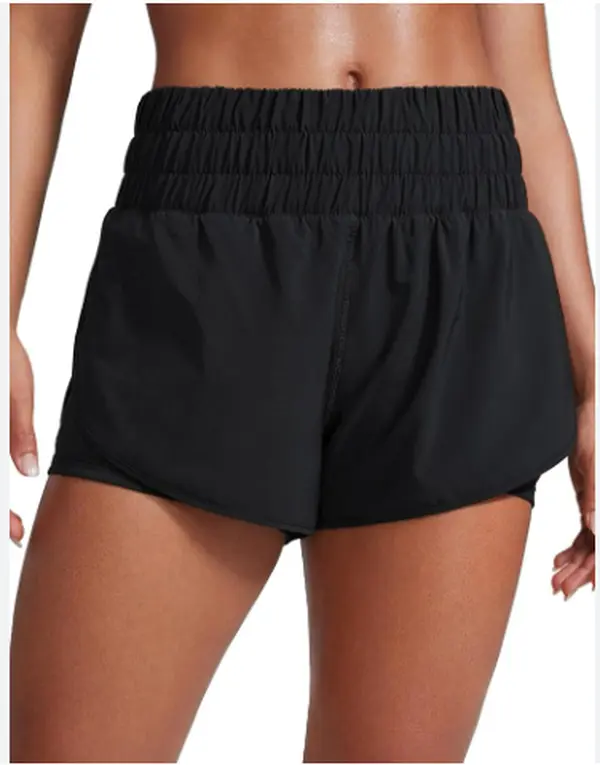 C.R.Z YOGA High Waisted Split Running Shorts 3" | Mesh Liner, Quick Dry, Lightweight, for Women
