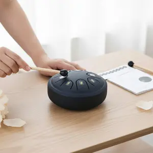 4.5 Inch 8-Tone Steel Tongue Drum with Drumstick, Stress Relief Healing Percussion Instrument, Unisex for Children and Adults