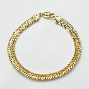 Golden Bracelet B17 - Elegant Gold-Plated Finish, Lightweight & Comfortable, Classic Design, Ideal for Daily Wear or Gifting