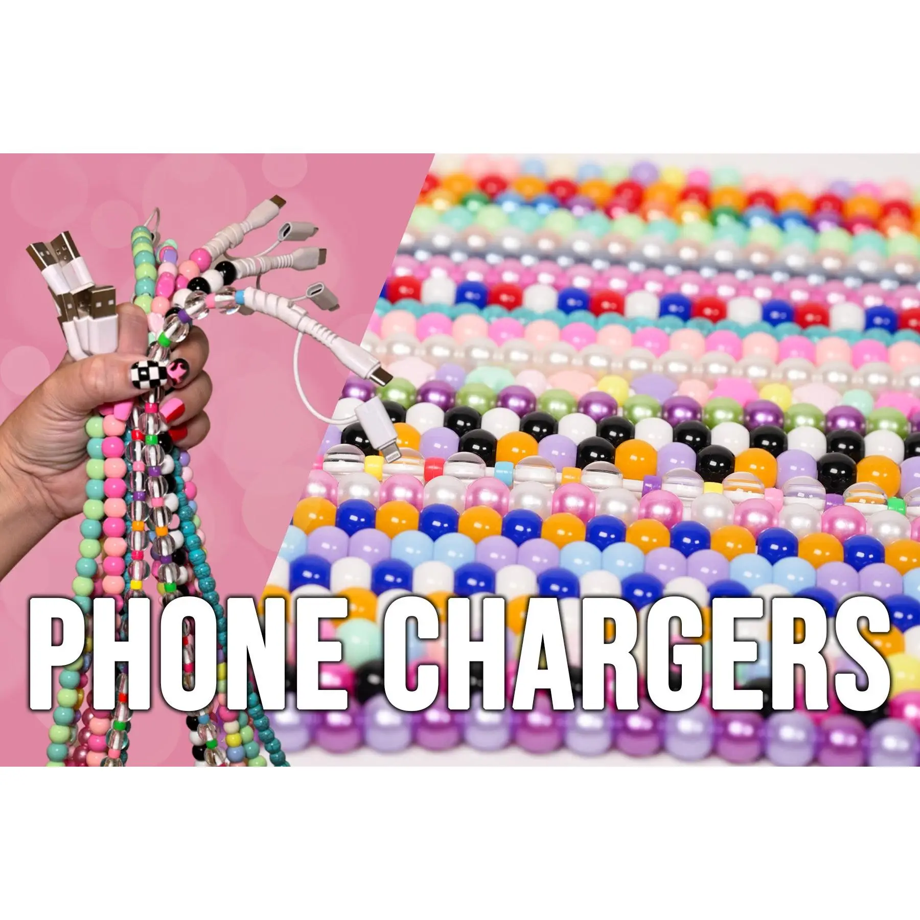 Beaded Charging Cord – Viral TikTok USB-C & Lightning Cable | Buttercup Lynne