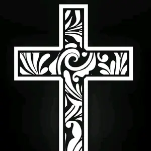 tooled Cross decal