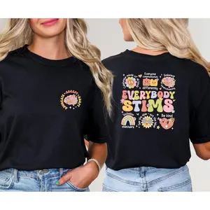 Everybody Stims Speech Therapy T-Shirt, Behavior Analyst T-shirt, Autism Matter T-shirt, Behavior Therapy Gift, Neurodiversity T-Shirt