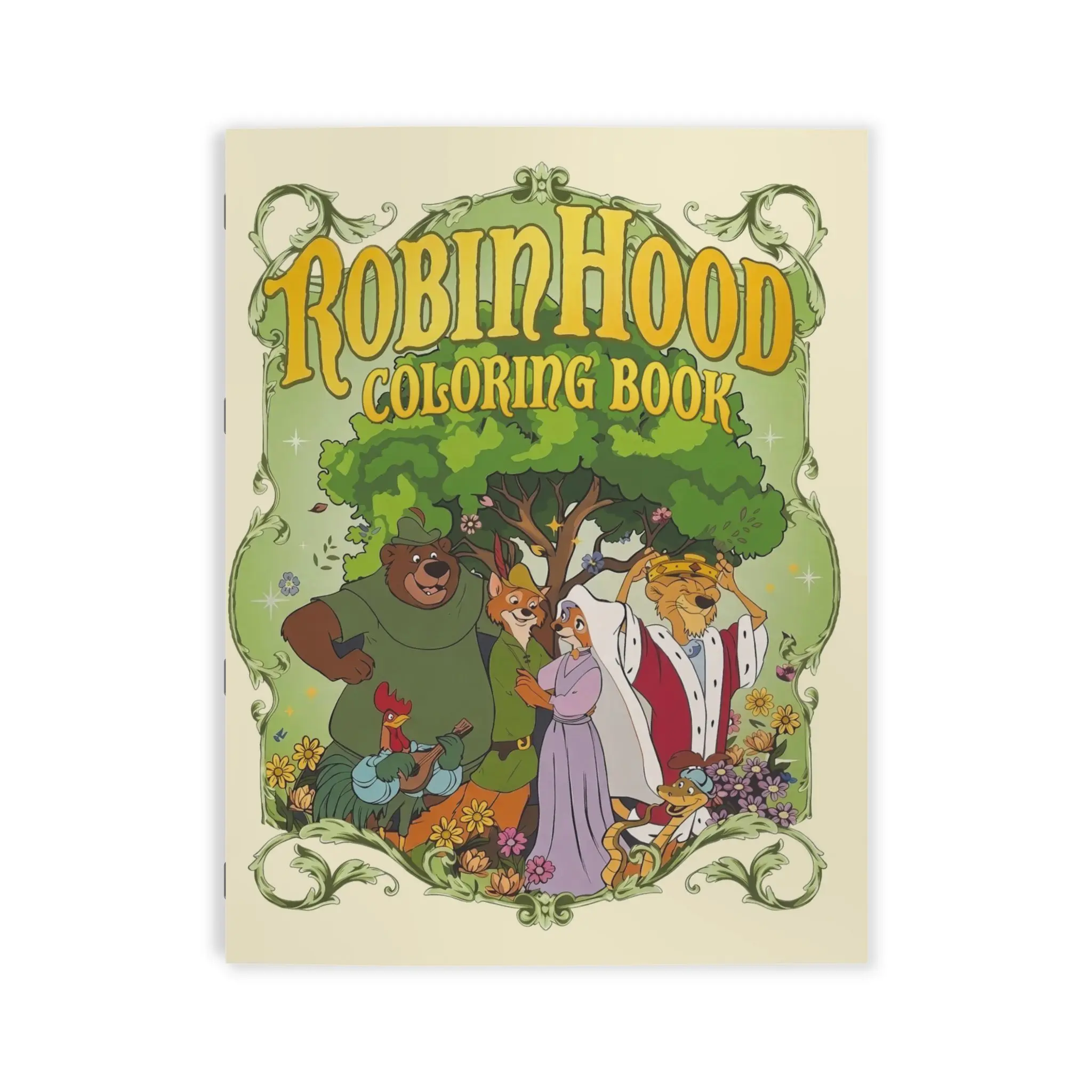 R0bin Hood Characters Coloring Book, Robin H00d Alan A Dale Oo-De-Lally Golly For Kids, Cartoon Coloring Book, Back to School Gift