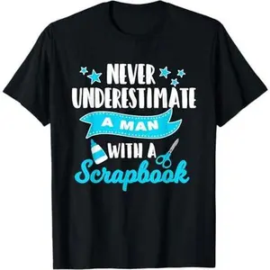Mens Man With A Scrapbook Scrapbooker Gift Scrapbook T-Shirt