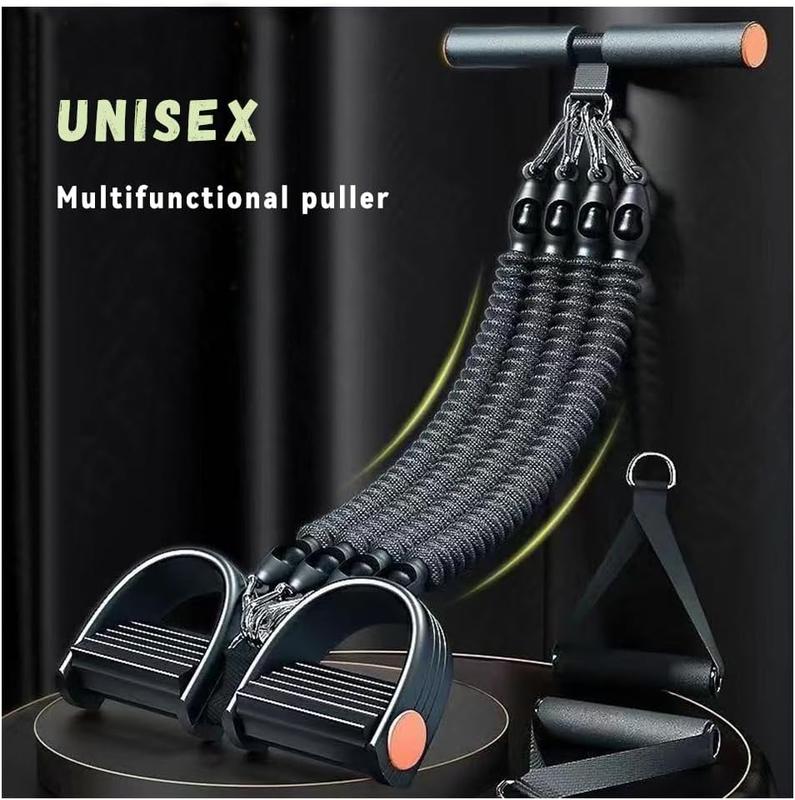Multifunction Tension Rope Set - Upgraded Sit Up Bar with Adjustable Resistance Bands for Abdomen Waist Leg Hips Chest Back Workouts