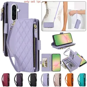 Crossbody Leather Wallet Phone Cases for Samsung Galaxy  A36 A56 A37 A16 A14 A13 A26 A17 A15 A54Cover