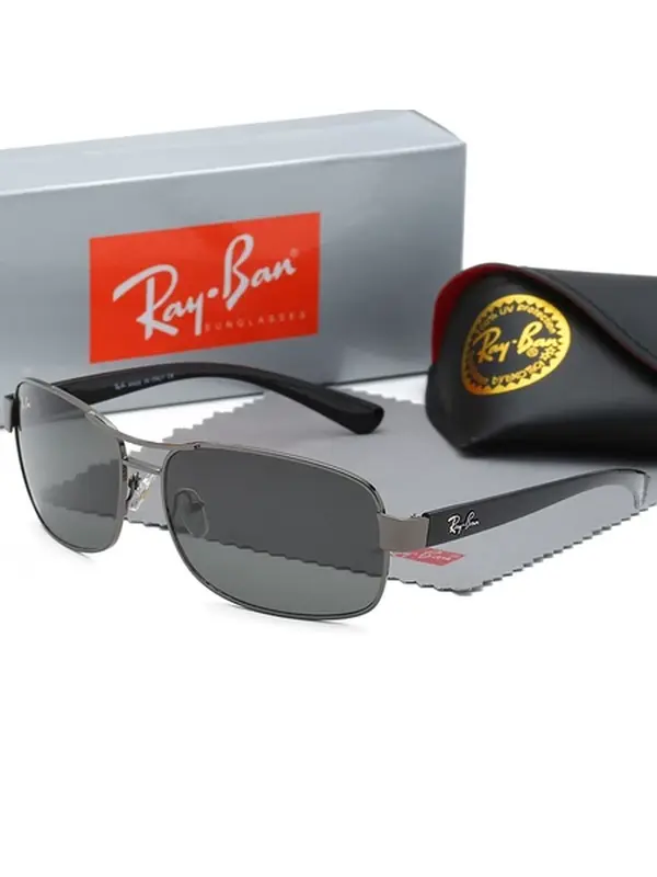 RB2140 Original Wayfarer Sunglasses for Men & Women, Classic Vintage Square Frame UV Protection Shades, Retro Unisex Eyewear for Driving, Travel, Beach & Everyday Streetwear with Full Box Set