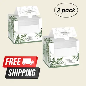 Disposable Dry Wipes | Facial Towels | 2-Pack or 4-Pack or 6-Pack | Towel, Absorbent, Reusable, Soft, Comfort, Skincare