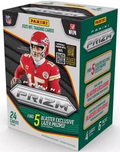 NEW 2025 PRIZM Sealed Football Card Blaster Box, 5 EXCLUSIVE Blaster Prizms Per Box!