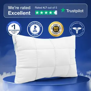 【Summervibes】Nuzzle Cooling Adjustable Pillow for Side Sleepers, Luxury Bed Pillow Hotel Collection - Best Adjust Height Soft Firm Pillow for Back, Stomach or Side Sleepers - Home Gifts