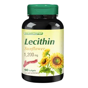 Rebirth-Pep Sunflower Seed Lecithin Softgels - No Hormones Added, Best for Adult Fitness Supplements