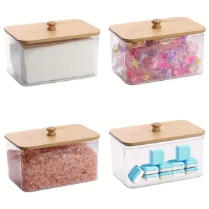 Clear Acrylic Storage Containers - 2 Pack