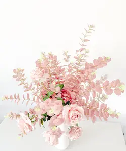 31” Real Touch Eucalyptus in Dusty Mauve, Faux Fall Greenery, DIY Centerpiece |Florals |Wedding| Home Decorations |Gifts For Her