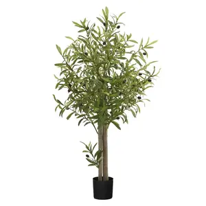 Maia Shop Artificial Olive Tree 3.5 Feet Tall Potted Home Decoration, 41 Inches
