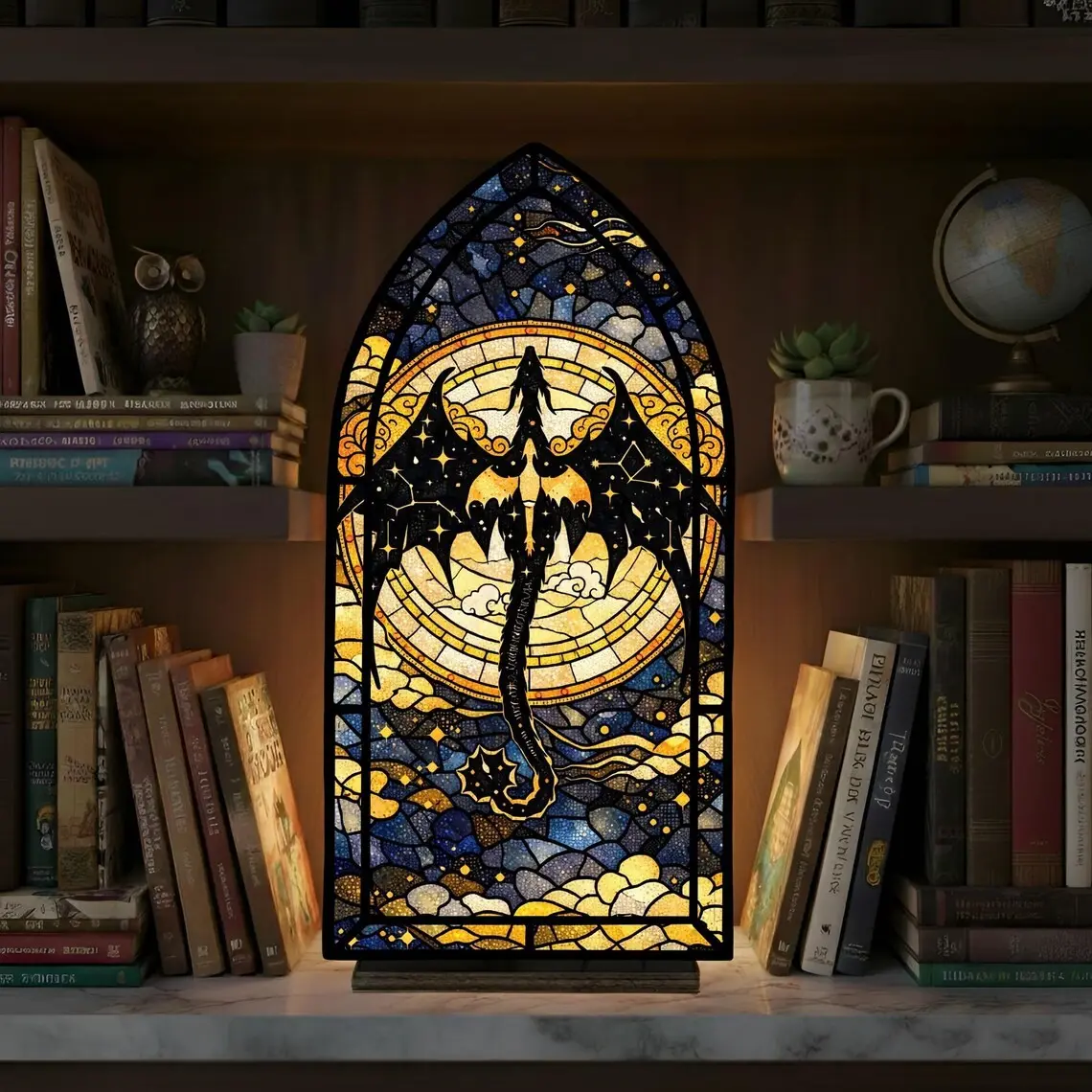 Fourth Wing Book Nook, Fourth Wing Inspired Fantasy Window Nook, Book Nook, Bookish Gift, Bookish Gift ( Candles not included, The image shows the effect with lights)