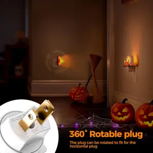 F-DLP12  Flameless Candle Night Light, Night Lights Plug into Wall 2 Pack, LED Candle Night Light with Light Sensor, 0-100LM Dimmable Nightlight Plug in, 3000K Soft White Nightlight for Kids Hallway Bathroom