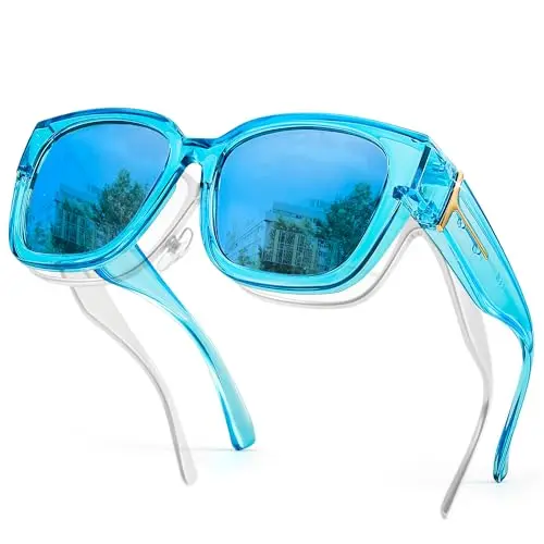 Transparent Blue Frame Blue Mirrore