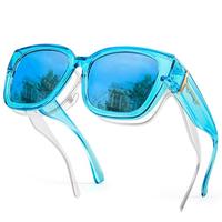 Transparent Blue Frame Blue Mirrore