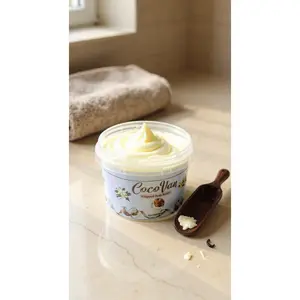 Cocovan 17oz Whipped Moisturizer with Coconut & Vanilla for Hydration & Serenity - Ultra-Nourishing Formula with Shea Mango Butter Jojoba Oil & Ceramide