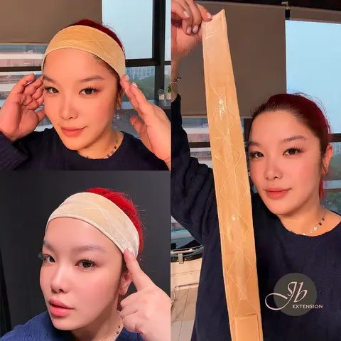 JBEXTENSION Wig Grip with Silicone Band for Female, Wig Grip Bands for Keeping Wigs in Place, Fully Adjustable Wig Grip, Secure Velvet Headband, Glueless Wig Grip Headband