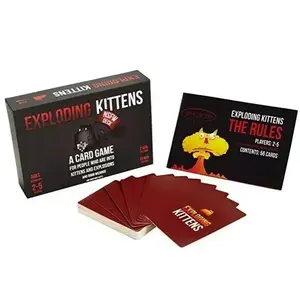 Exploding Kittens   Explosive Card Game for Families, suitable for 2-5 players aged 7+, featuring fast 15-minute gameplay and humor for parties and friends, ideal as a family game and party game.