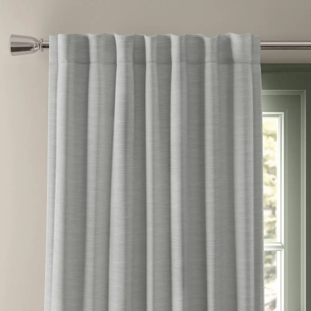 50"x95" Blackout Henna Window Curtain Panel Gray - Threshold