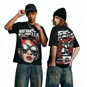 Hell Star Vintage Graphic T Shirt Pure Cotton Streetwear Y2K Oversized Vintage Viral Trend Streetwear Fashion Summer Street Outfit Daily Casual Party Harajuku Hip Hop Urban Style Men Women Lovers Unisex Trendy Top