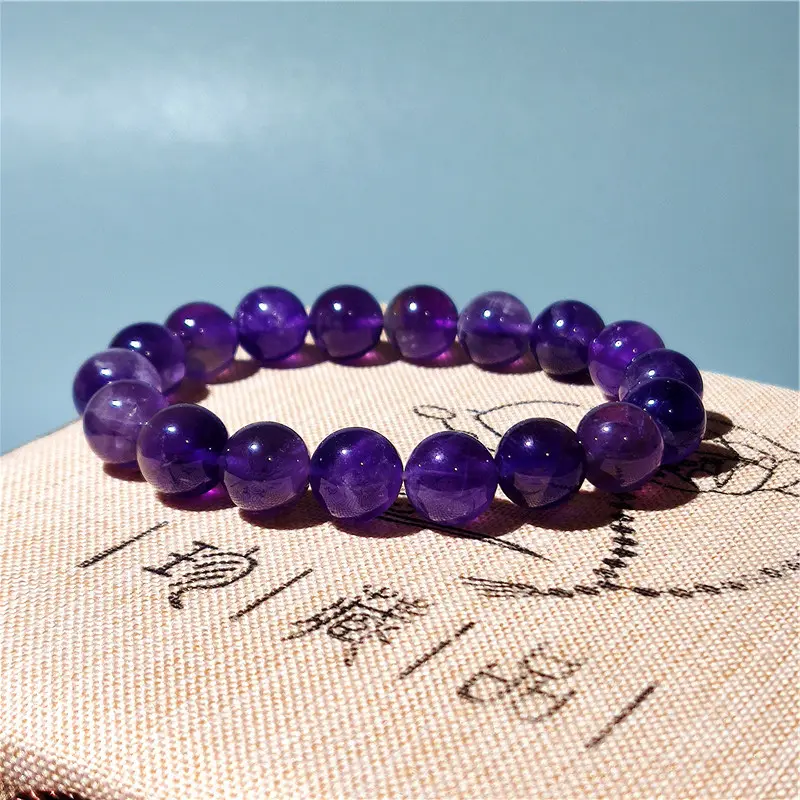 Natural Brazilian Dream Purple Amethyst Bracelet Women's, Single Circle Crystal Fashion Bracelet Gift Batch shop daily gothic bikers woman men Book Pendant Necklace Sterling Silver Saint Michael Personalized Wing Photo Necklace Birthstone Name Necklace