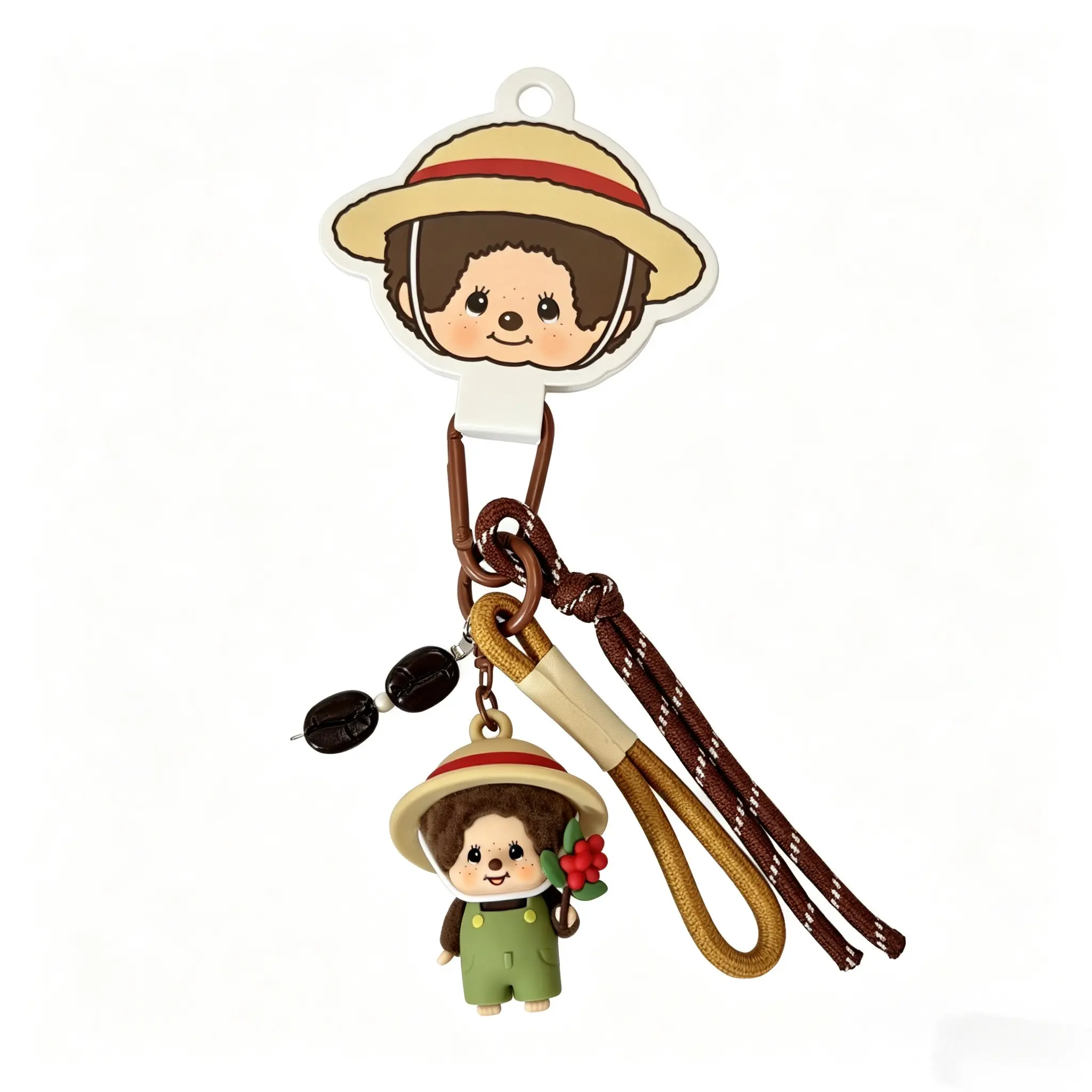 Monchhichi Coffee Farm Series Flocked Pendant for Men & Women