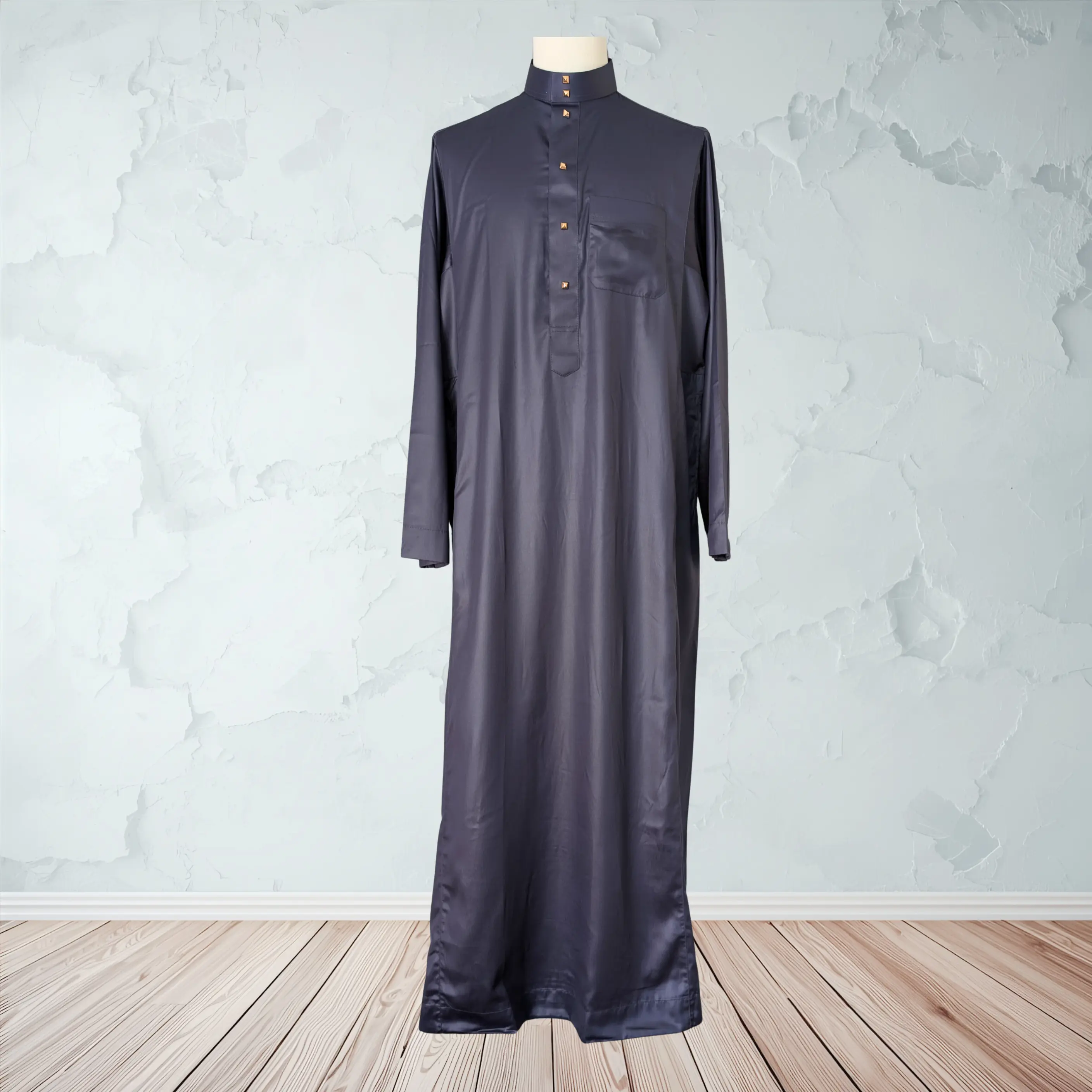 Men's Thobe Daffah in Dark Gray