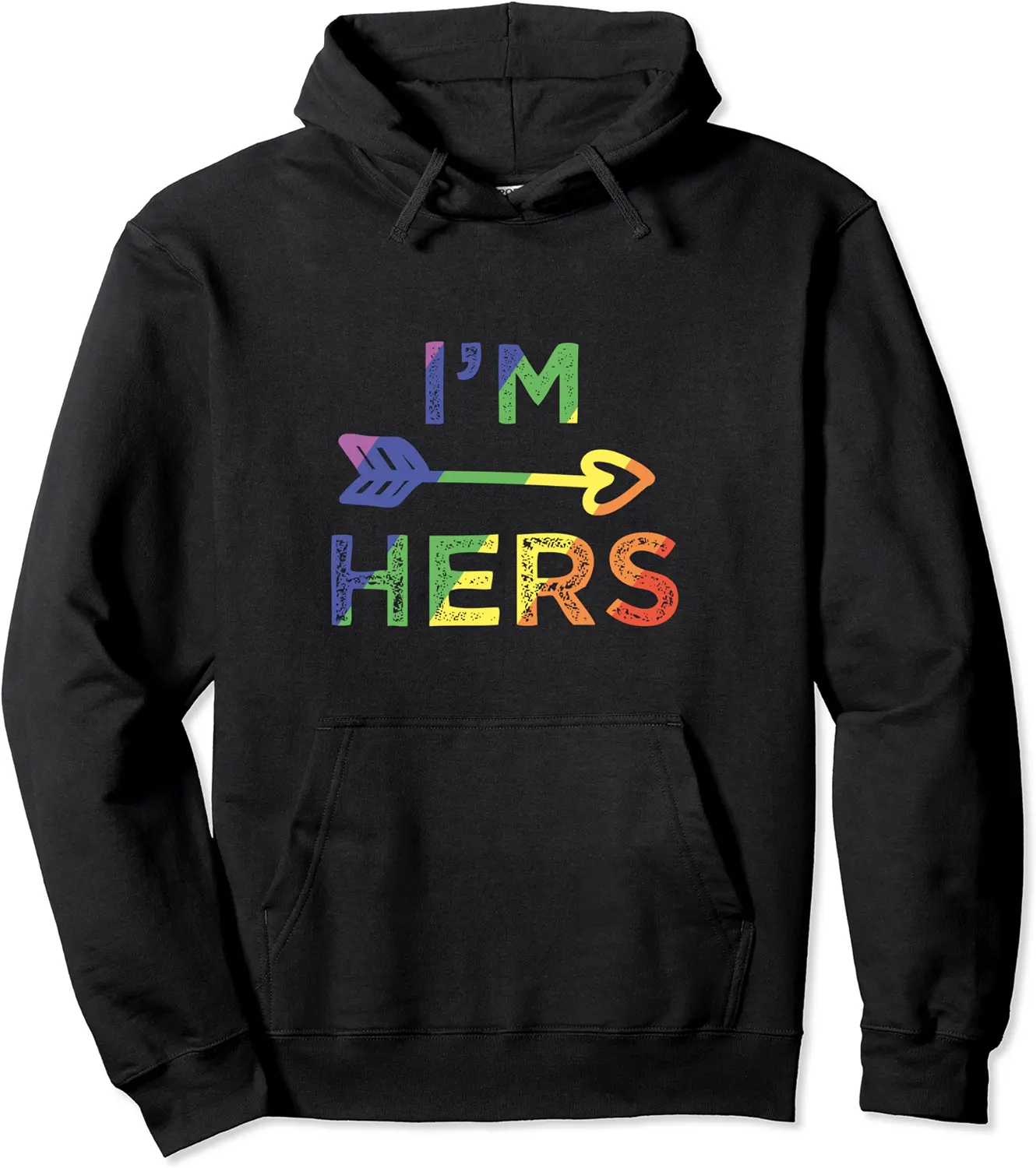 Lesbian Couple Gifts I'm Hers Matching LGBT Pride Gift Pullover Hoodie - Jessicajon Shop 93B08H68ZWK4